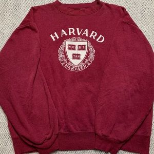 VTG Harvard University Champion Maroon XL Sweater
